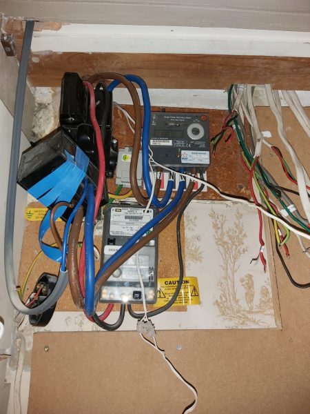 Removing the outdated fuse boards, near Faversham, Kent